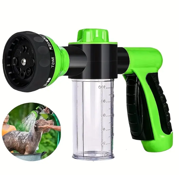 8-in-1 Pet Shower Kit with Multi-Spray Patterns