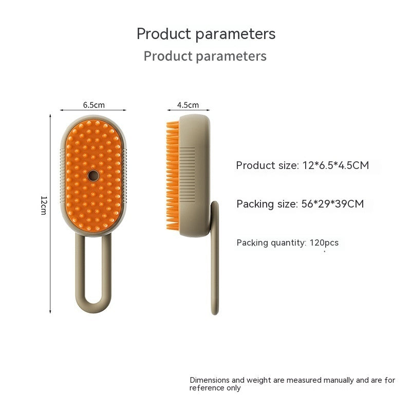 3-in-1 Steam Grooming Brush for Pets