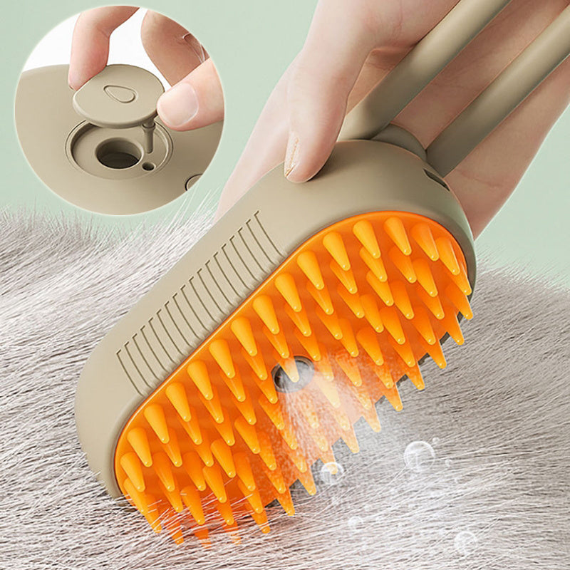 3-in-1 Steam Grooming Brush for Pets