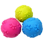 Squeaky Dog Balls – Natural Rubber 3-Pack