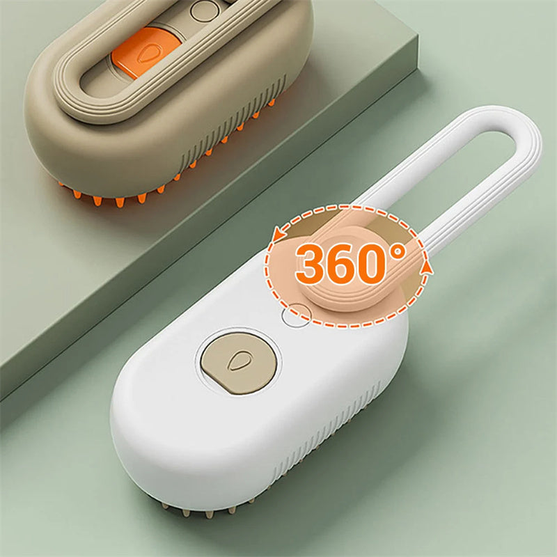 3-in-1 Steam Grooming Brush for Pets