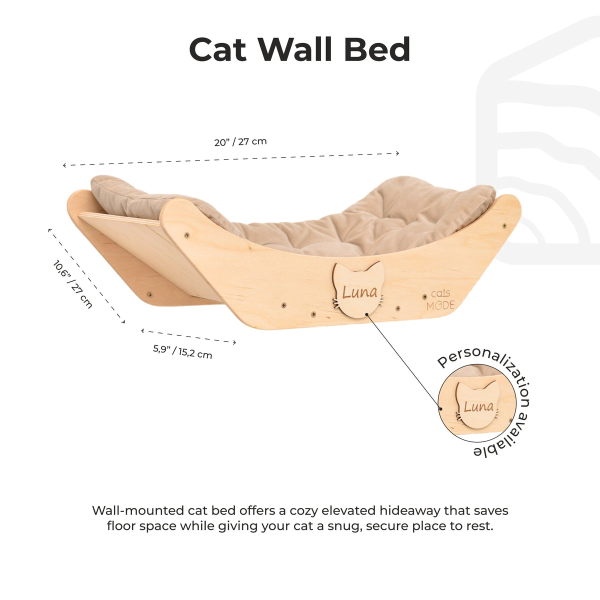Wall-Mounted Cat Bed