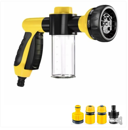 8-in-1 Pet Shower Kit with Multi-Spray Patterns