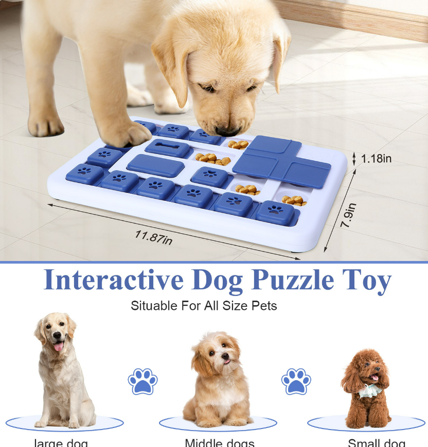 Engaging Slow Feed Dog Puzzle